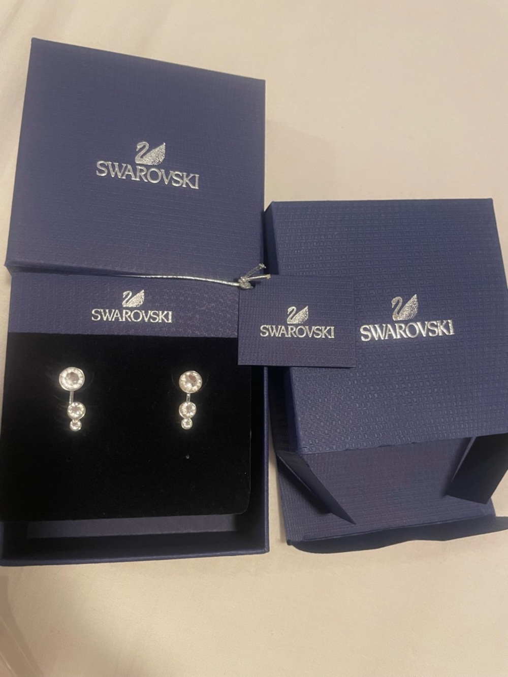 Swarovski Stud + Jacket Earrings